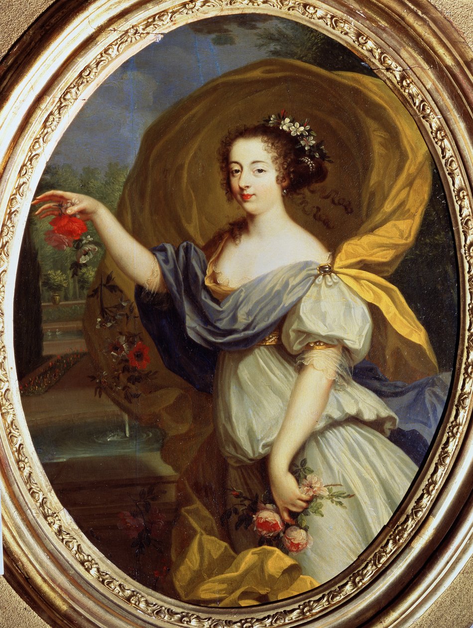 Portret van Louise Françoise de La Baume Le Blanc, hertogin van La Vallière door Pierre Mignard