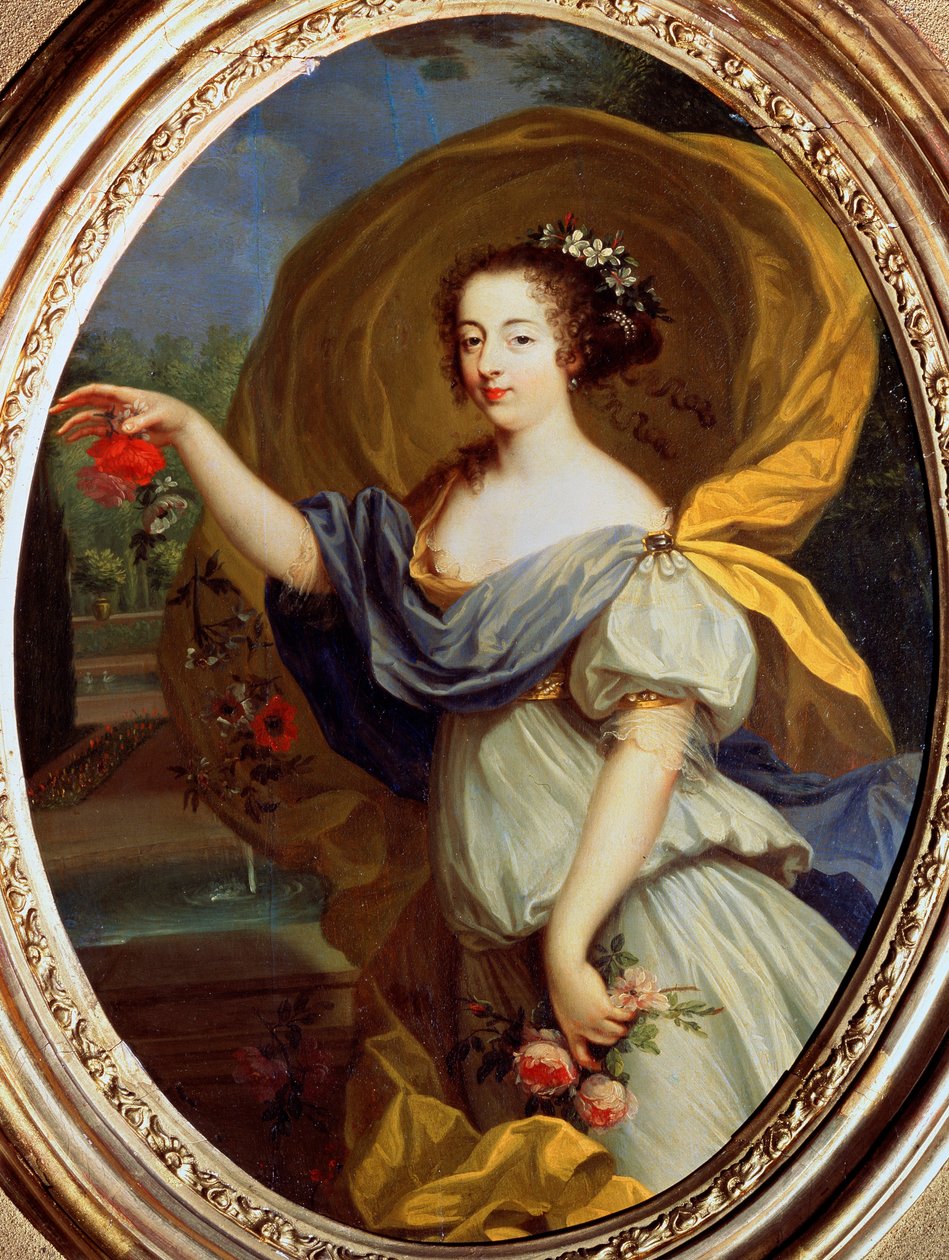 Portret van Hertogin de la Valliere als Flora, 17e eeuw door Pierre Mignard