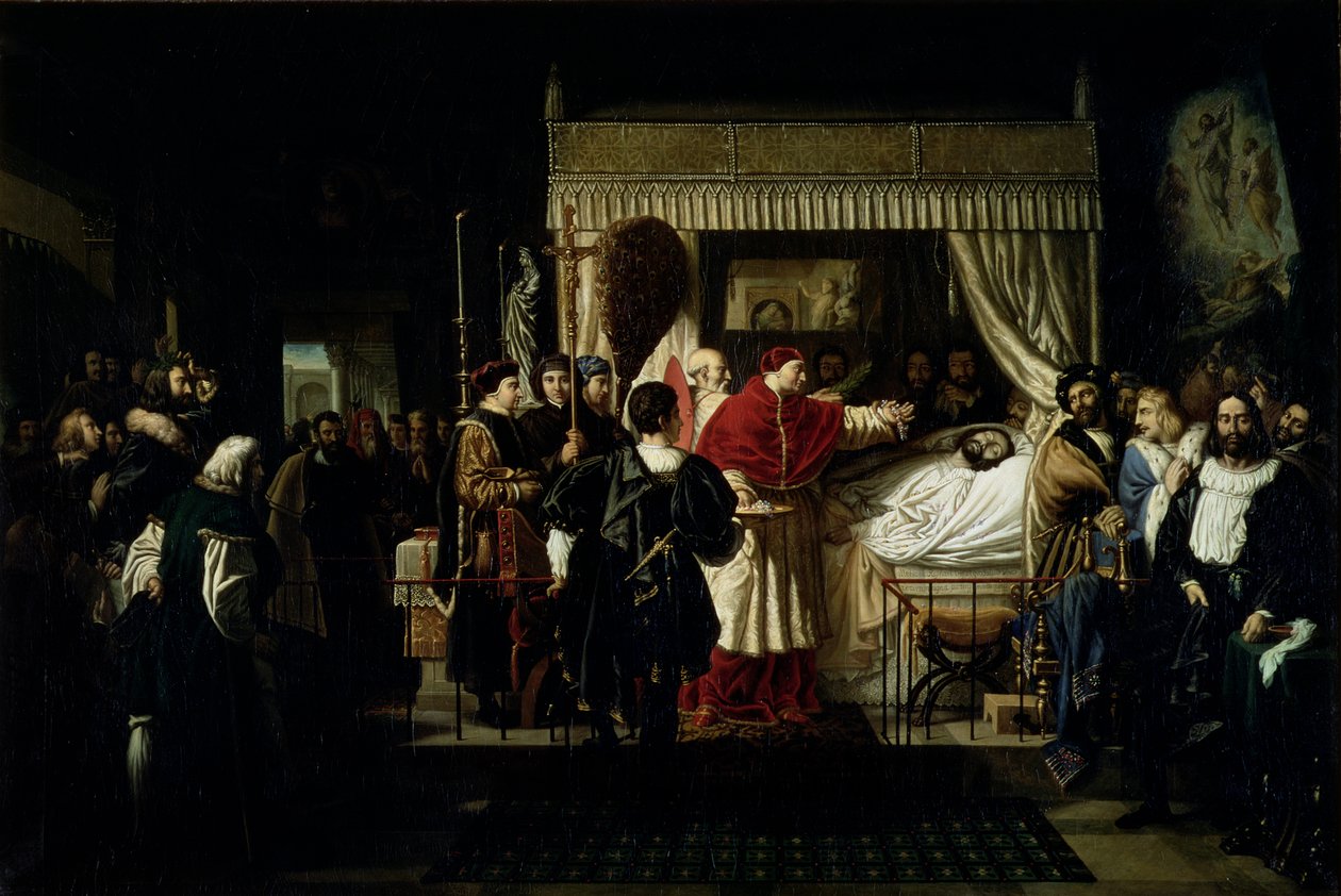Eerbetoon aan Raphael na zijn dood, 1806 door Pierre Nolasque Bergeret