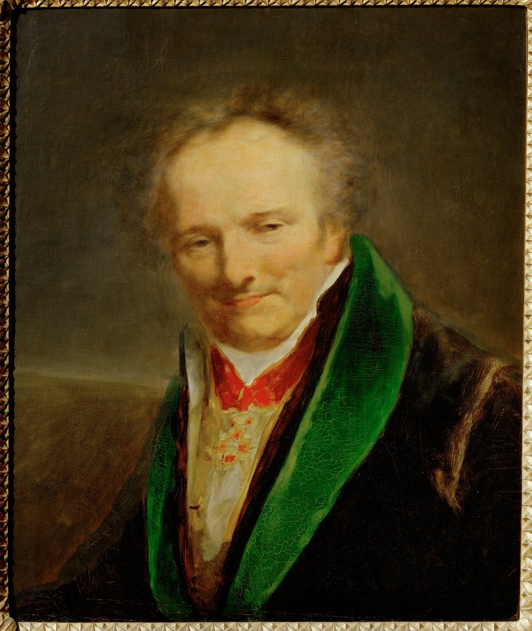 Le baron Vivant Denon, directeur-generaal van het Musee Central des Arts ... door Pierre Paul (attr. to) Prud