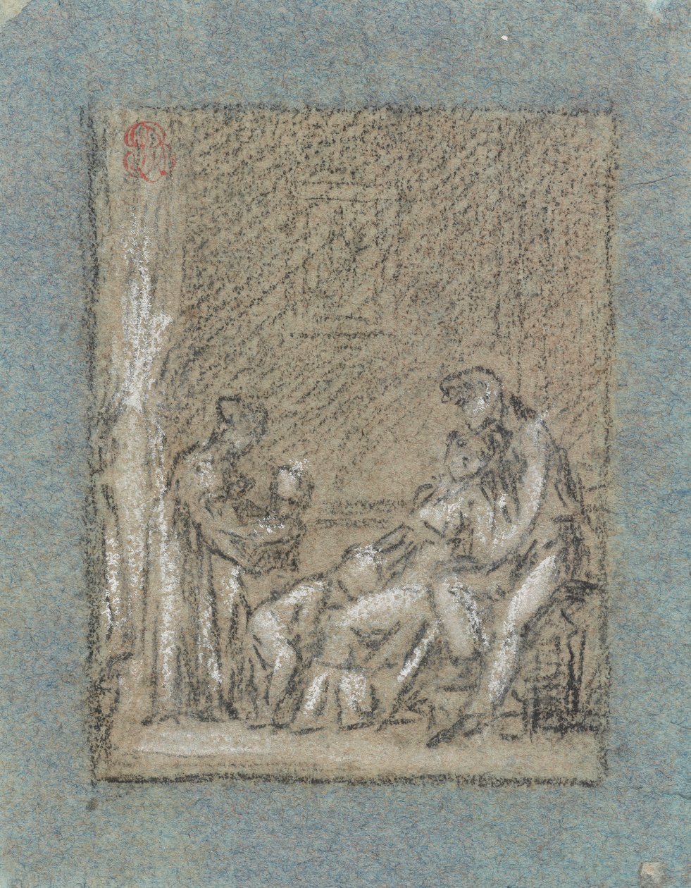 Studie voor Une Famille dans la désolation door Pierre Paul Prud