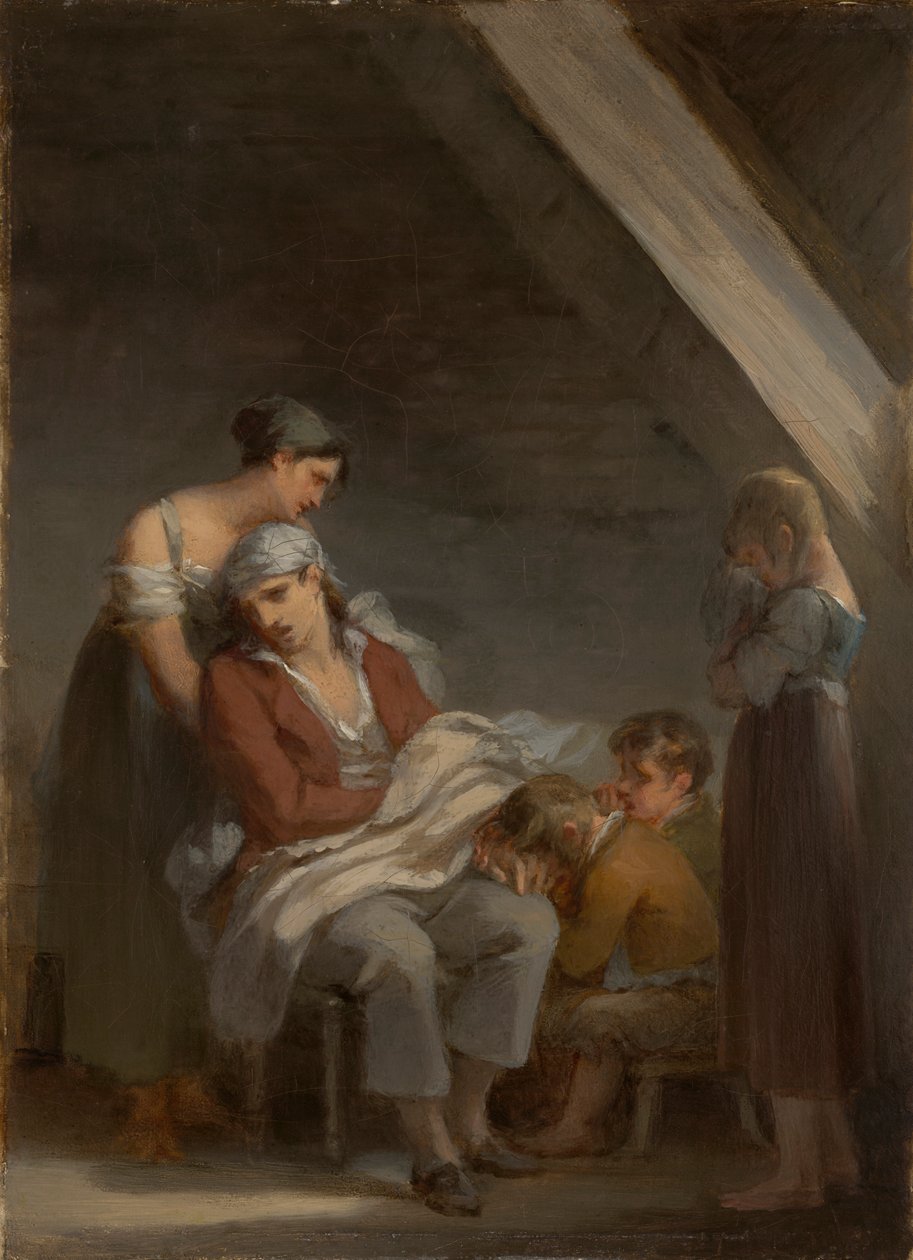 Een Rouwende Familie door Pierre Paul Prud