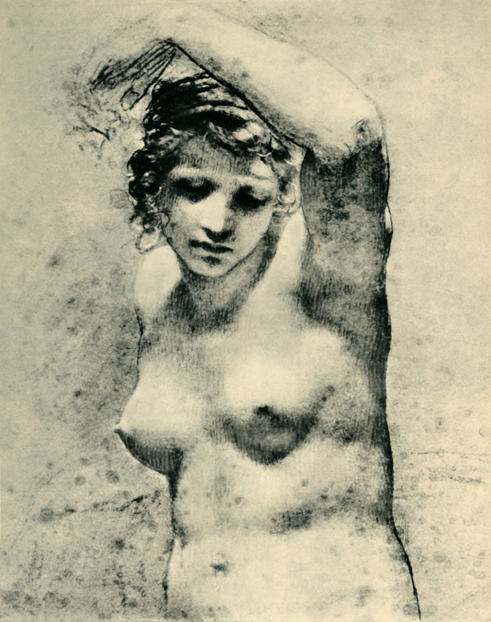 Vrouwelijk naakt met één arm omhoog, ca. 1800, 