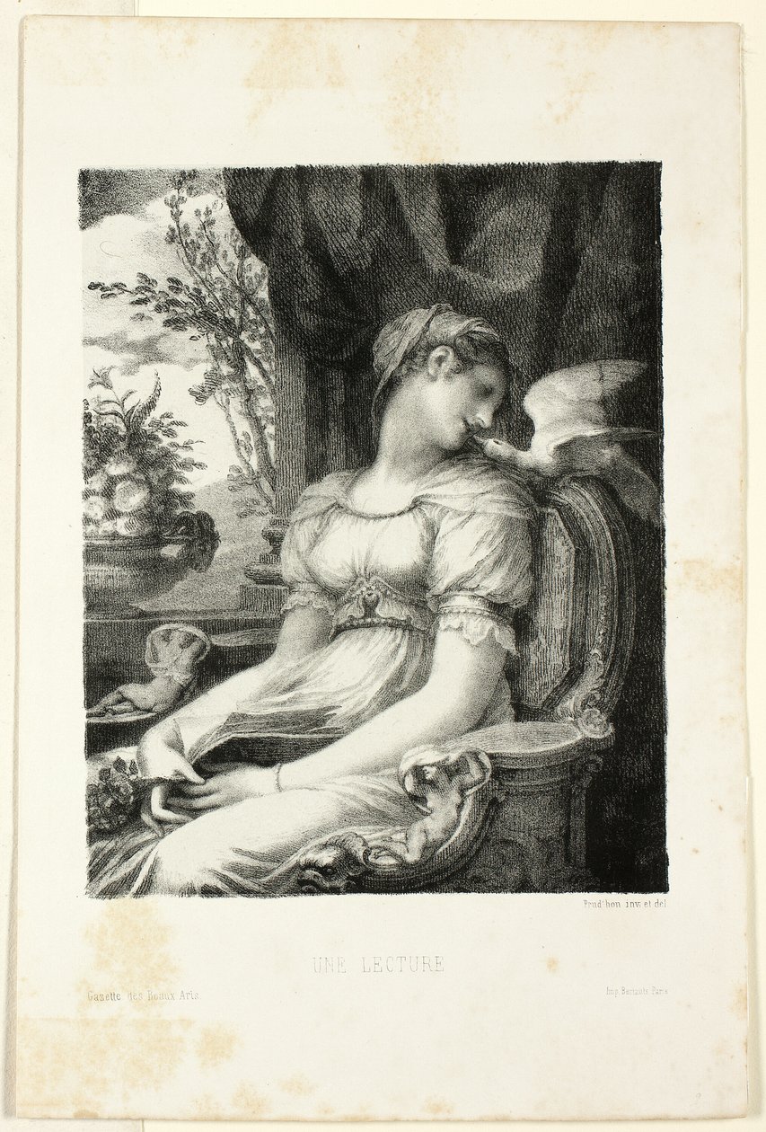 Lezen door Pierre Paul Prud