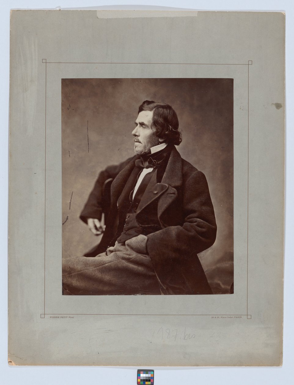 Portret van Delacroix door Pierre Petit