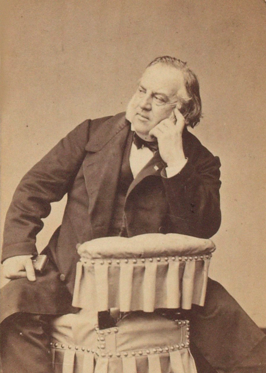 Portret van de componist Louis Clapisson door Pierre Petit