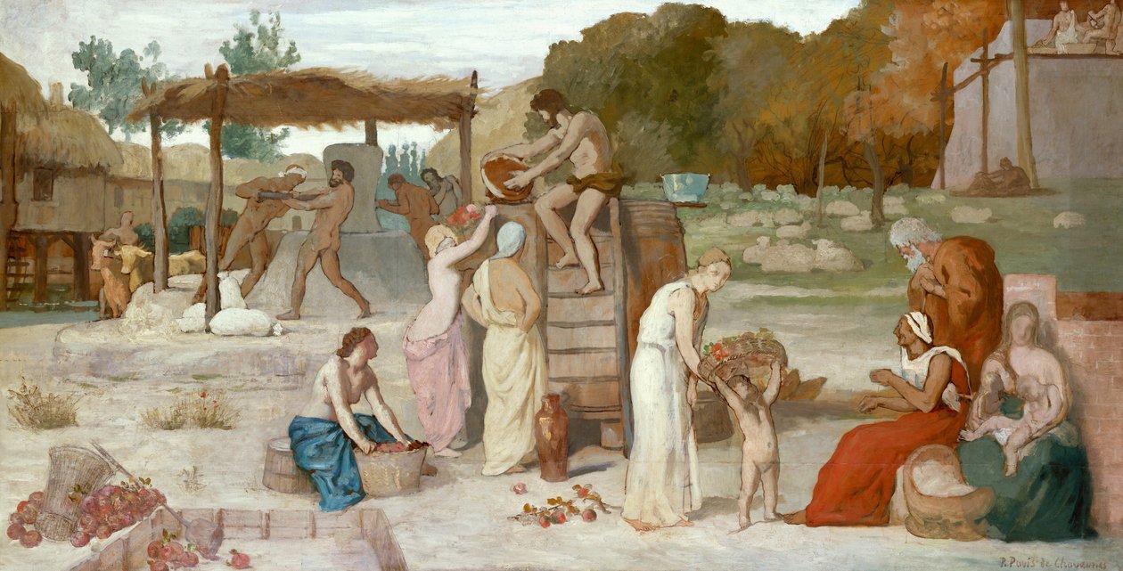 Cider, ca. 1864 door Pierre Puvis de Chavannes