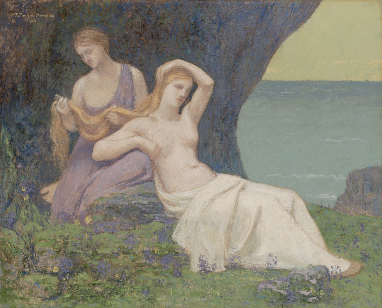 In de heide, 1896 door Pierre Puvis de Chavannes