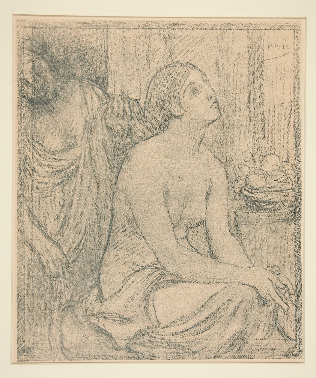 De toilet door Pierre Puvis de Chavannes