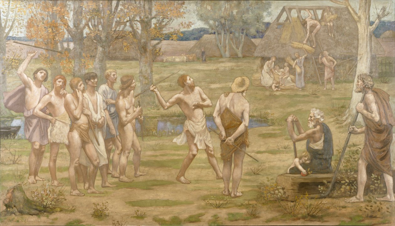 ‘Ludus Pro Patria’ door Pierre Puvis de Chavannes