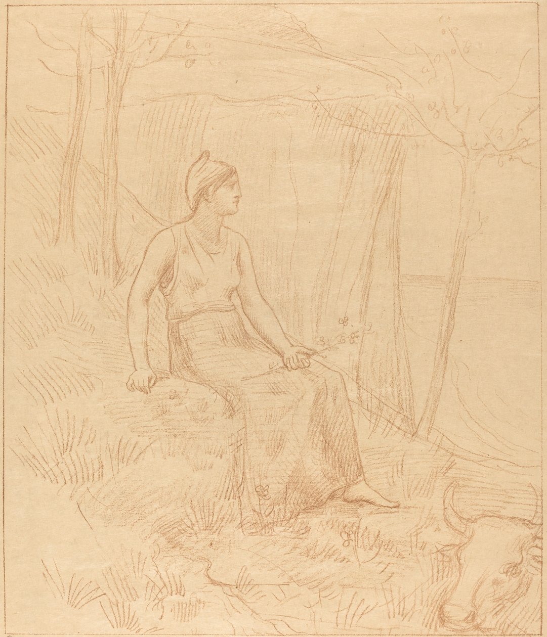 Normandië door Pierre Puvis de Chavannes