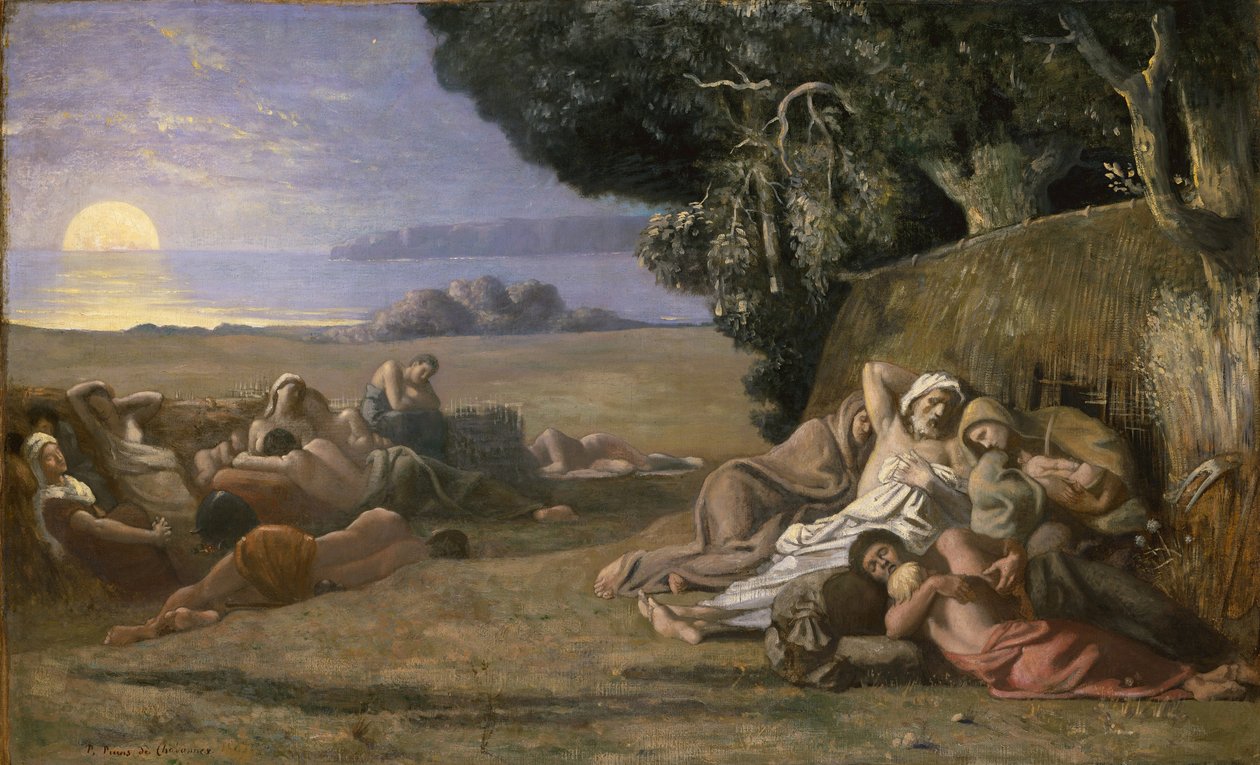 Slaap, ca. 1867-70 door Pierre Puvis de Chavannes