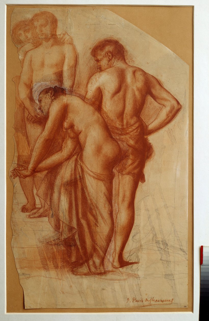 Studie van 4 figuren voor 