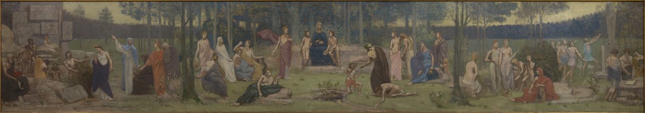 De allegorie van de Sorbonne door Pierre Puvis de Chavannes