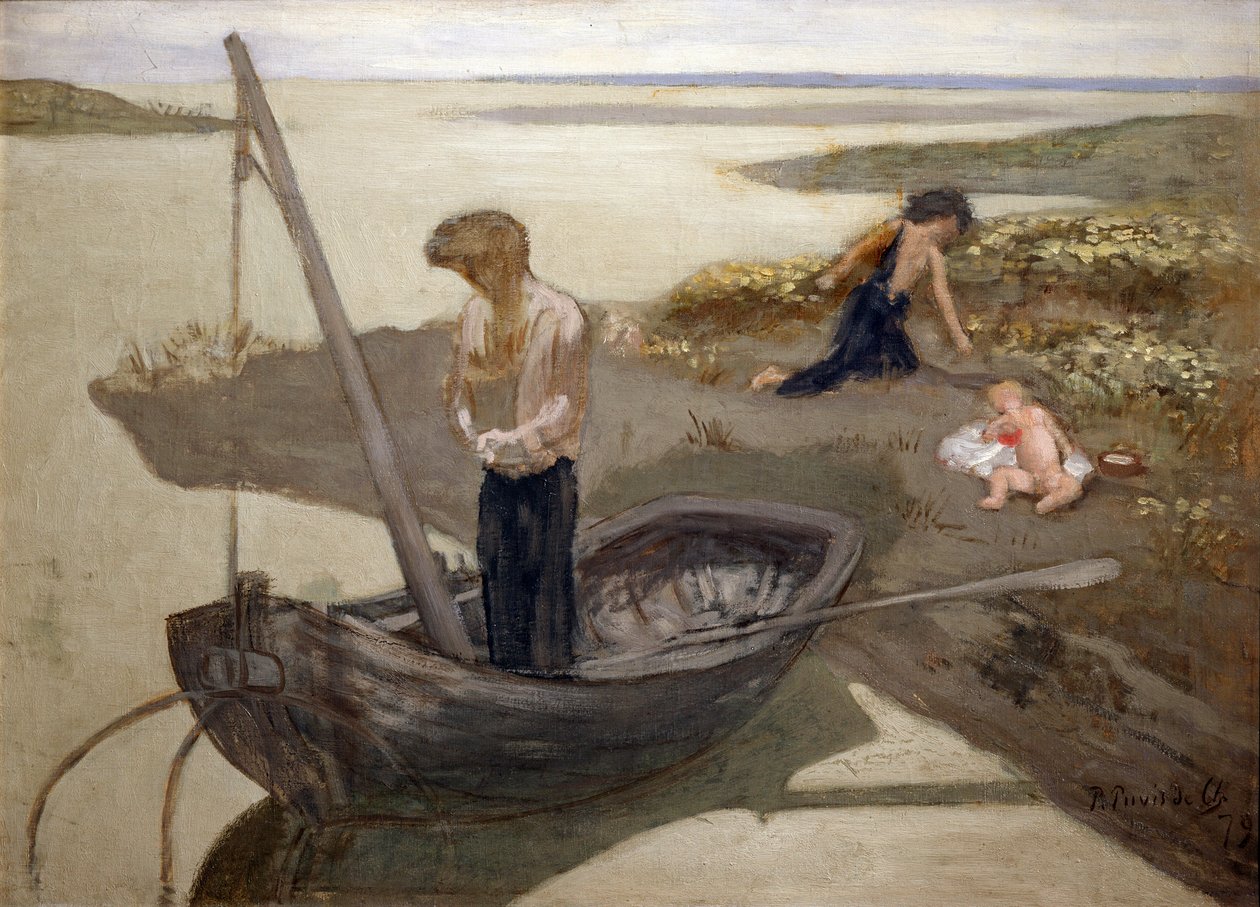 De arme visser, 1879 door Pierre Puvis de Chavannes