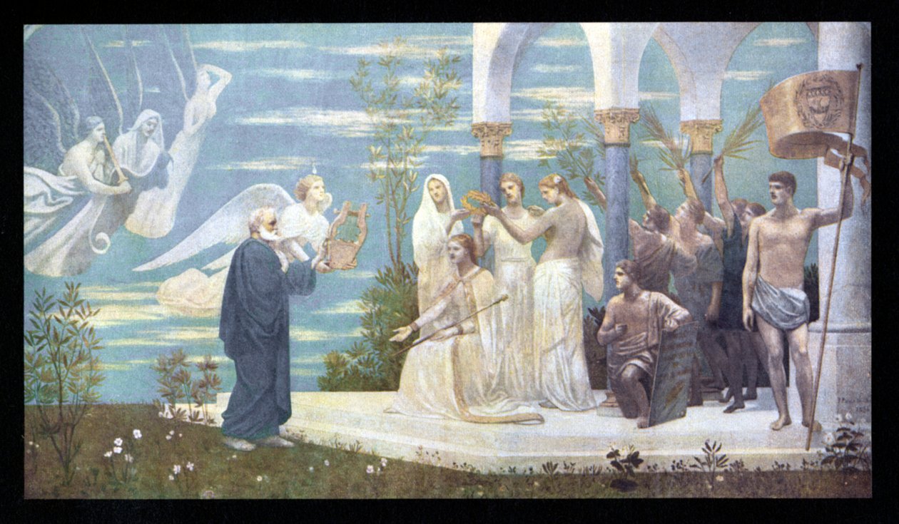 Victor HUGO - portret door Pierre Puvis de Chavannes