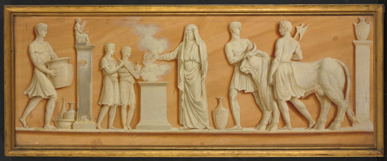 Schilderij boven de Deur en Dubbele Deuren door Pierre Rousseau