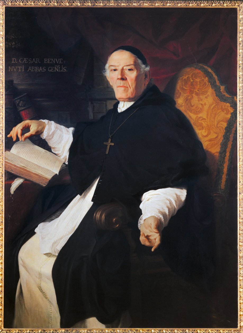 Don Cesare Benvenuti, abbe general de la congregation des chanoines de Latran - Don Cesare Benvenuti ... door Pierre Subleyras