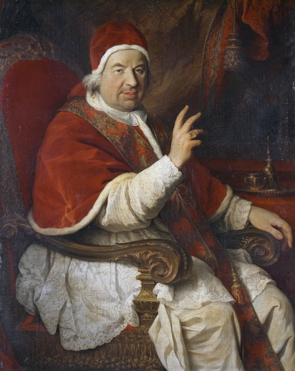 Portret van paus Benedictus XIV (1675-1758) door Pierre Subleyras