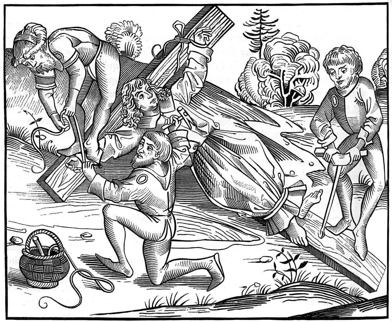 De baby Richard van Pontoise gekruisigd door Joden, 1493, 1849 door Pierre Wolgmuth