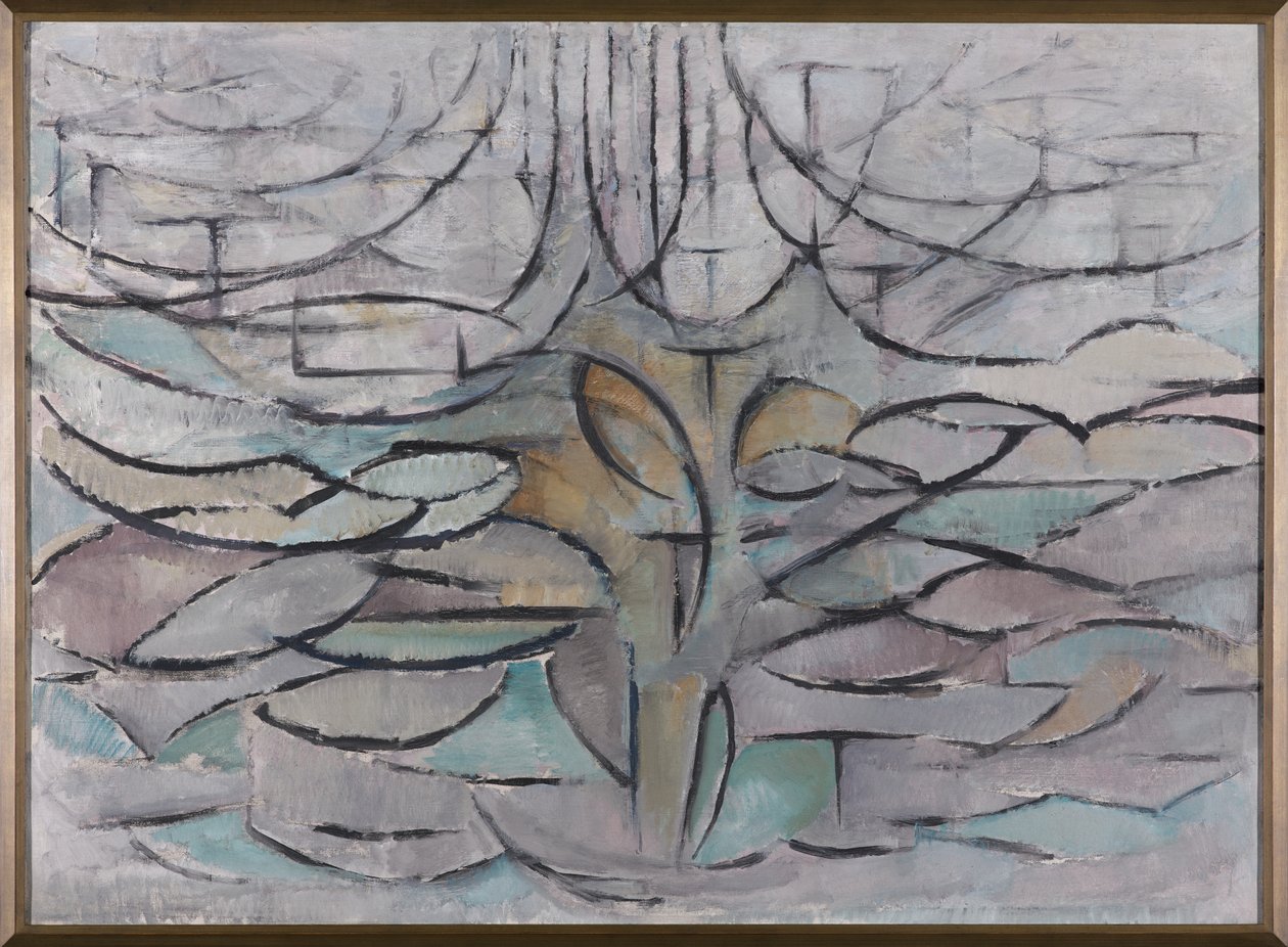 Bloeiende appelboom, 1912 door Piet Mondrian