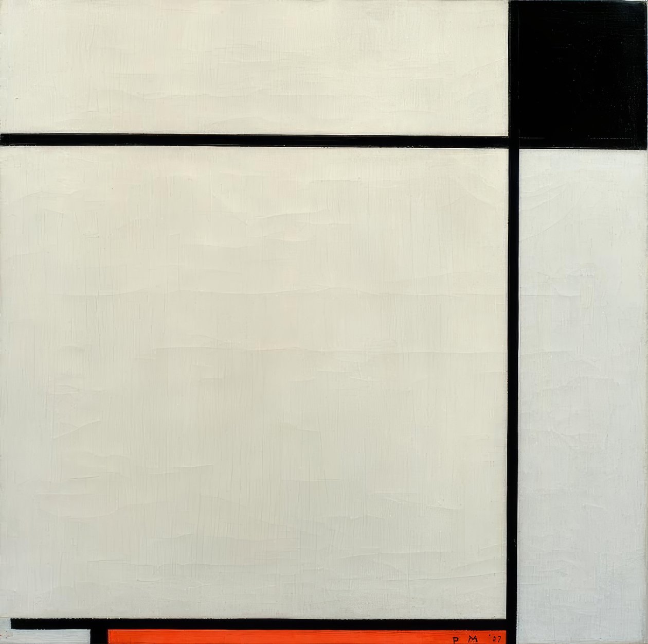 Compositie met Zwart, Rood en Grijs door Piet Mondrian
