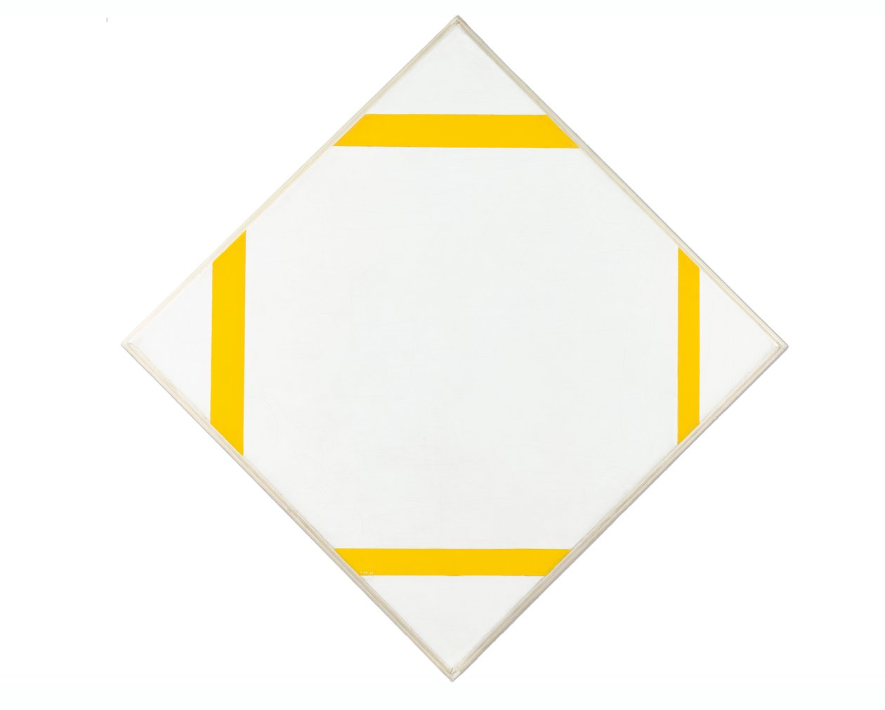 Ruitcompositie met Vier Gele Lijnen, 1933 door Piet Mondrian
