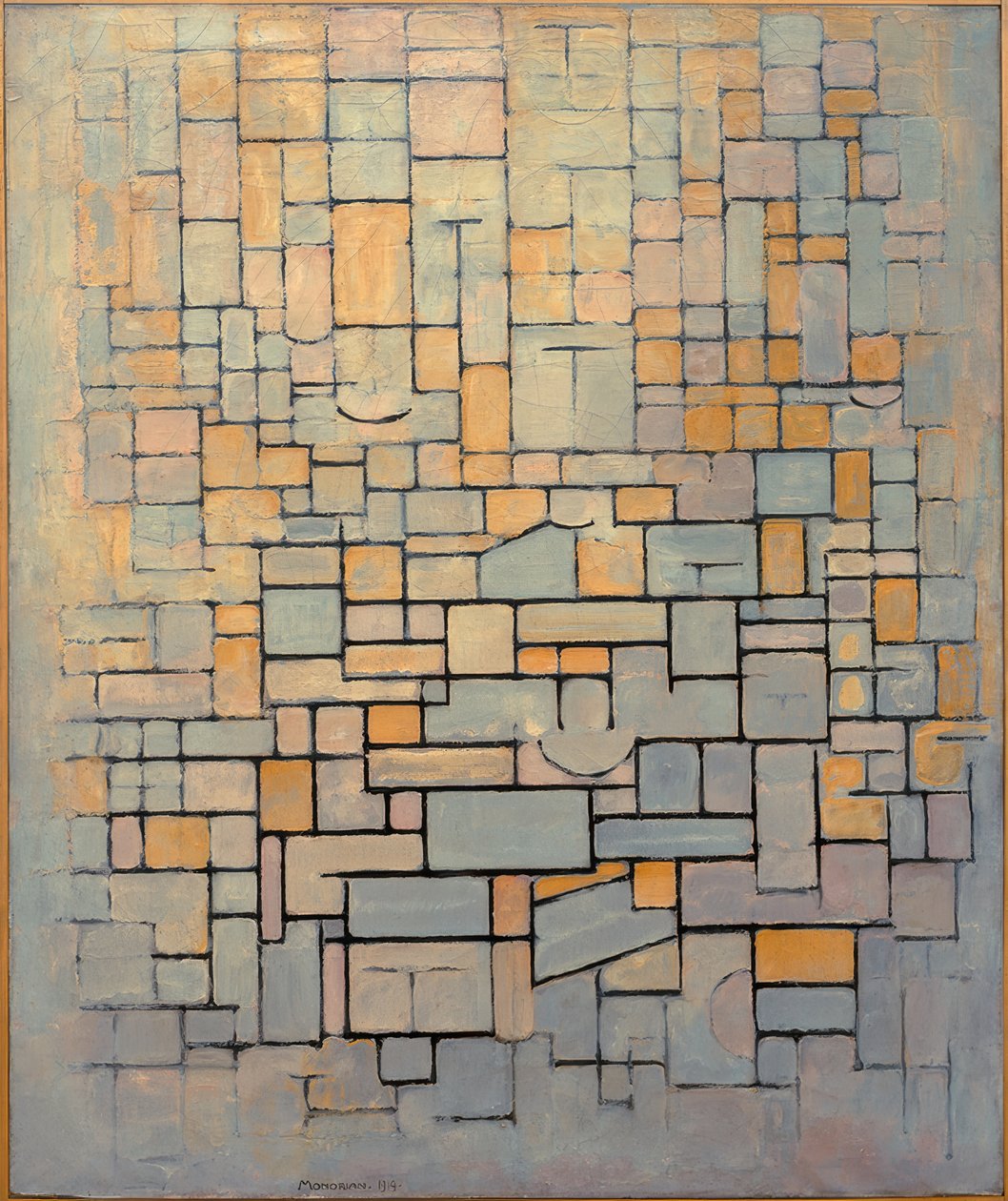 Tableau No. 1; Kompositie No. 1; Kompositie 7 door Piet Mondrian
