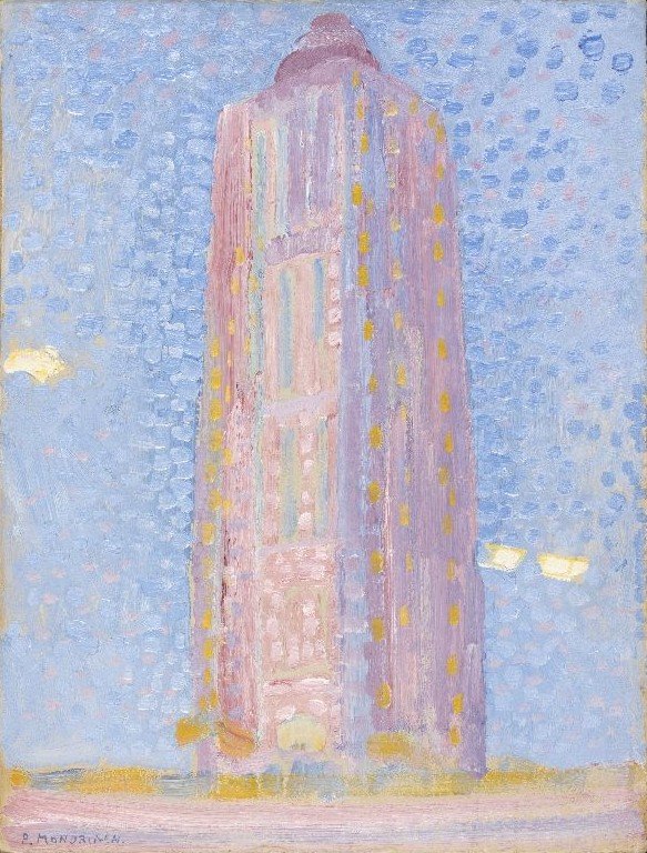 Vuurtoren bij Westkapelle door Piet Mondrian