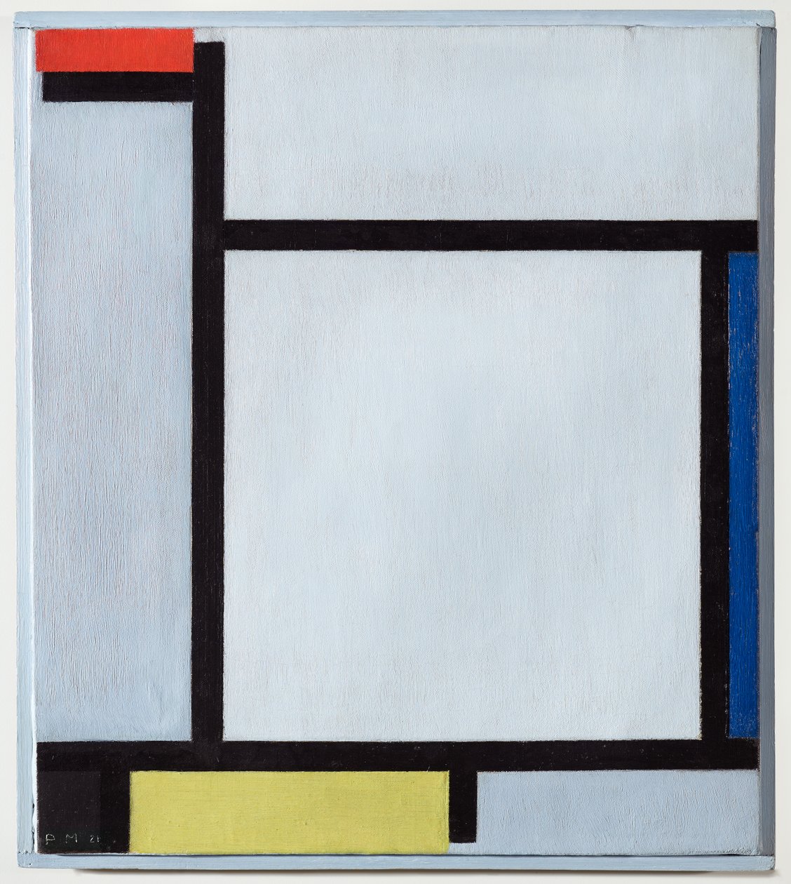 Compositie met rood, blauw, zwart, geel en grijs, 1921 door Piet Mondrian