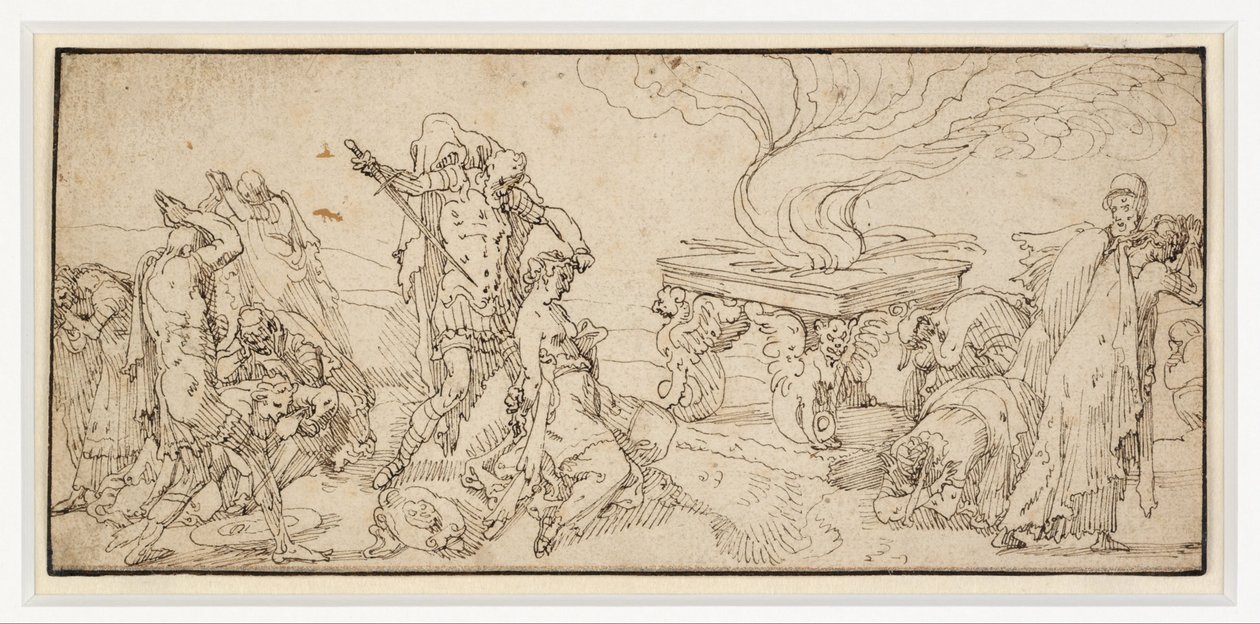 Het offer van Iphigenea door Pieter Aertsen