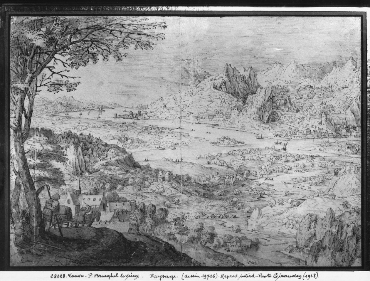 Landschap door Pieter Bruegel the Elder
