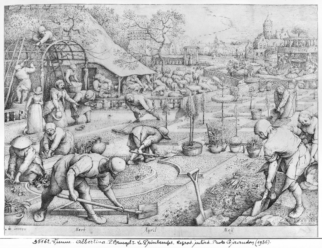 Lente, 1565 door Pieter Bruegel the Elder