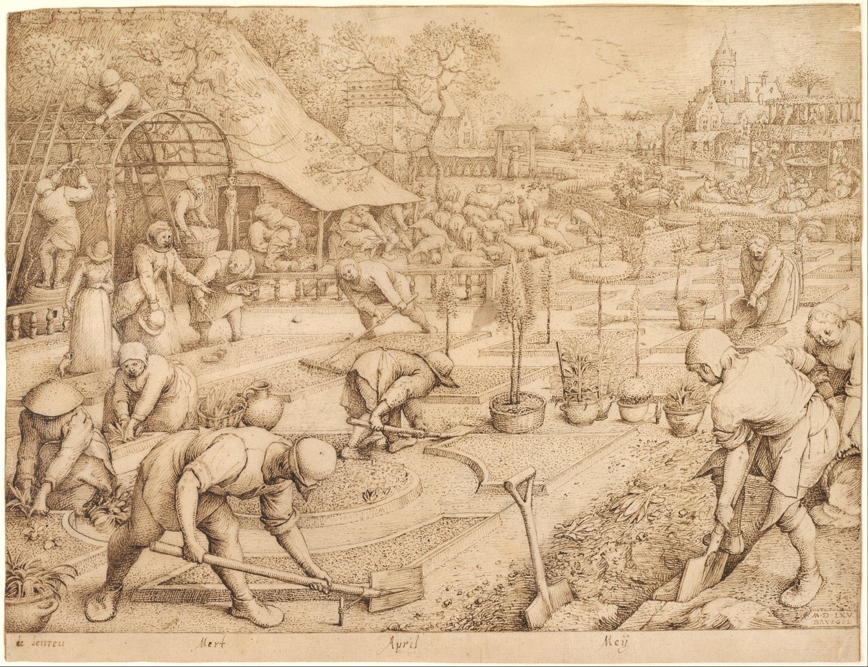 Lente, 1565 door Pieter Bruegel the Elder