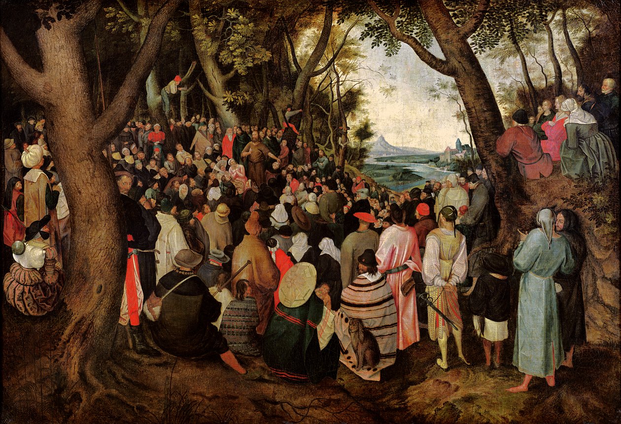 De Preek van Johannes de Doper door Pieter Bruegel the Elder
