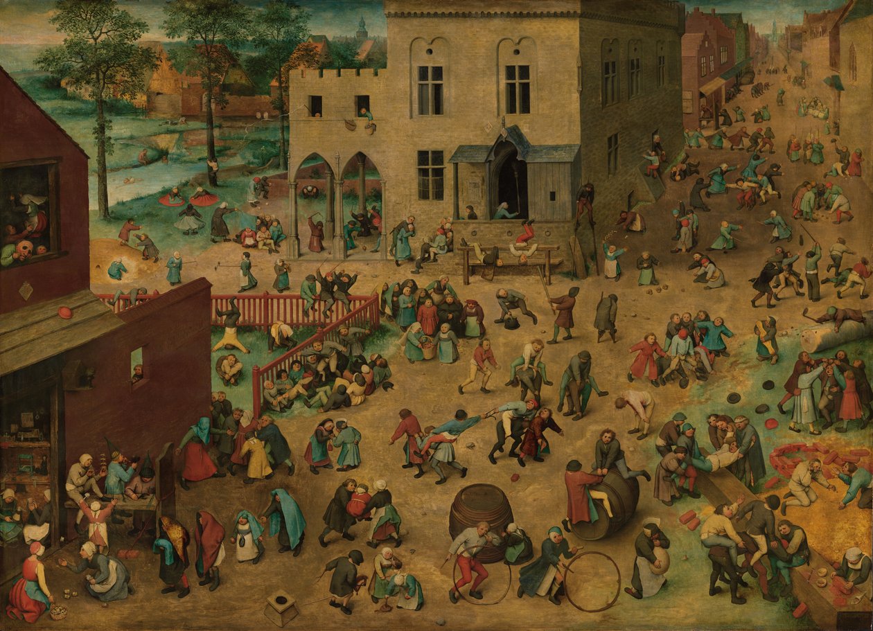 Kinderspelen door Pieter Bruegel the Elder