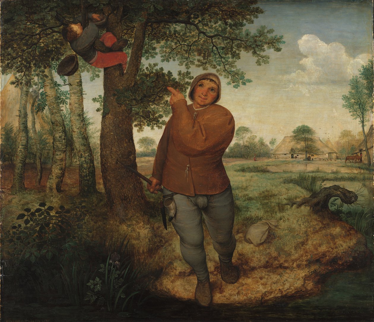 De boer en de nestenrover door Pieter Bruegel the Elder