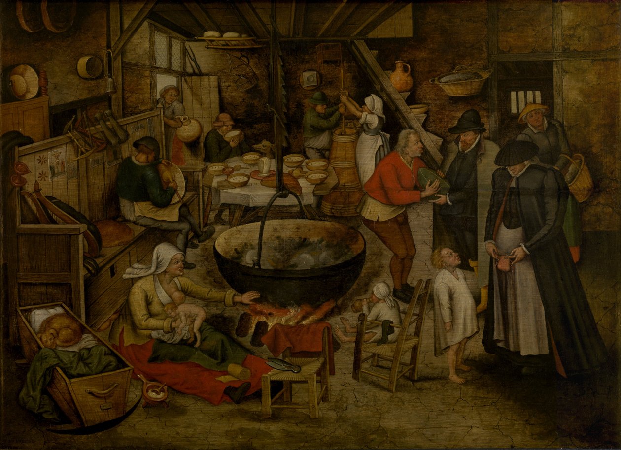 Bezoek aan de Hoeve door Pieter Brueghel the Younger