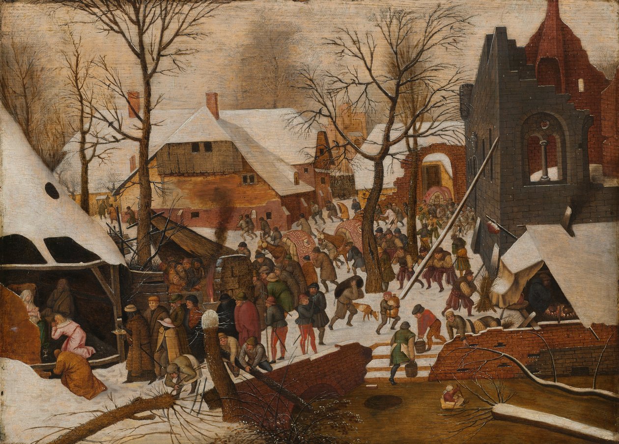 De aanbidding der koningen door Pieter Brueghel the Younger