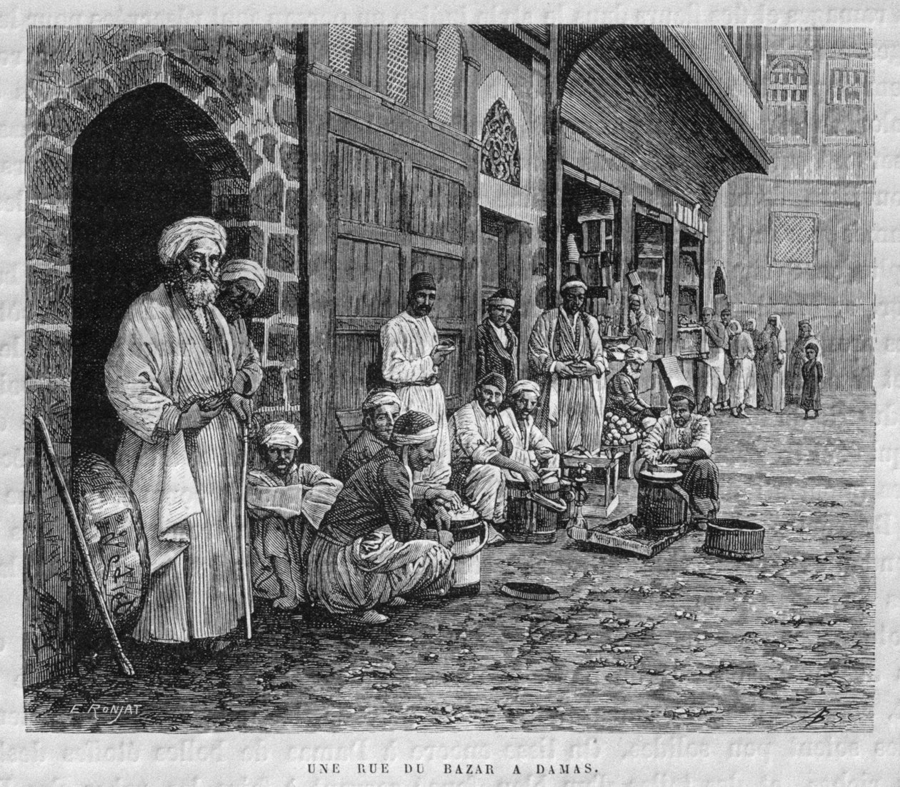Een straat in de bazaar van Damascus door Pieter Codde