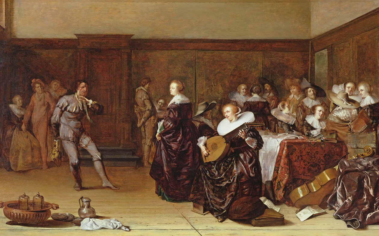Dansfeest, 17e eeuw door Pieter Codde