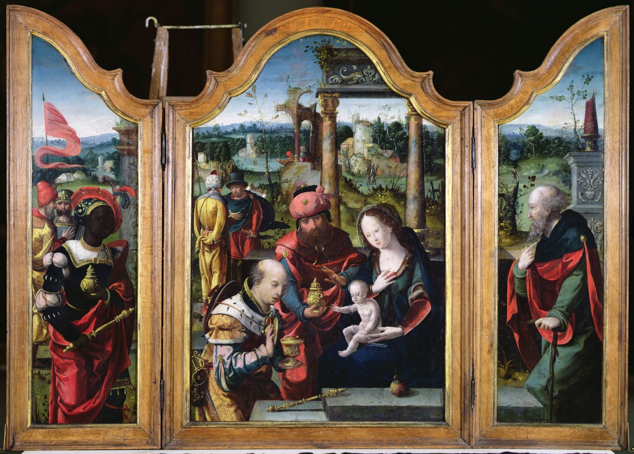 De Aanbidding der Wijzen door Pieter Coecke van Aelst