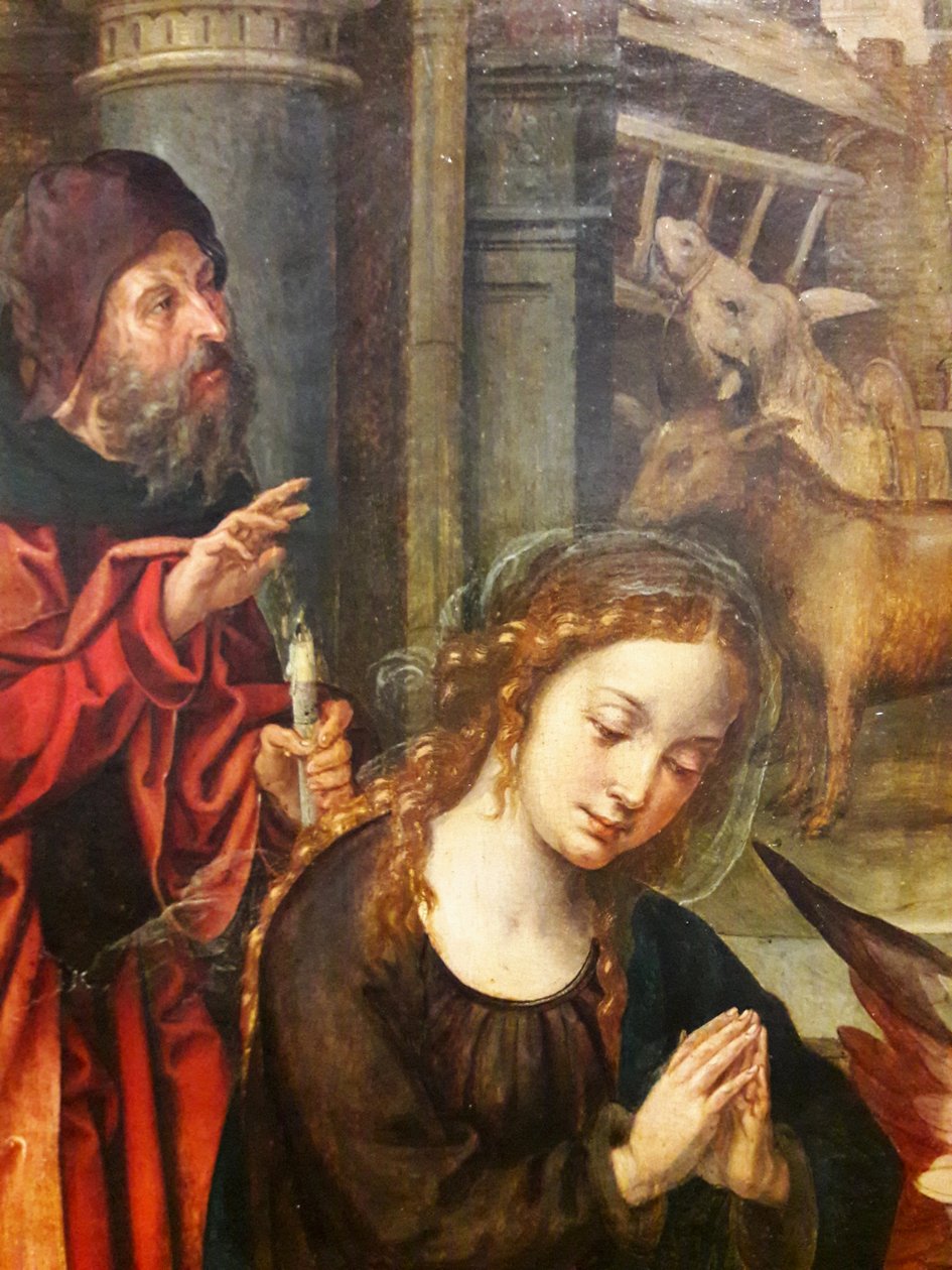 De Aanbidding der Herders door Pieter Coecke van Aelst