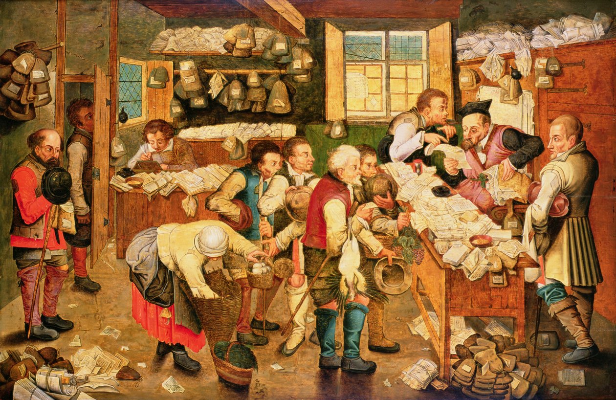 De tiendenverzamelaar door Pieter III Brueghel