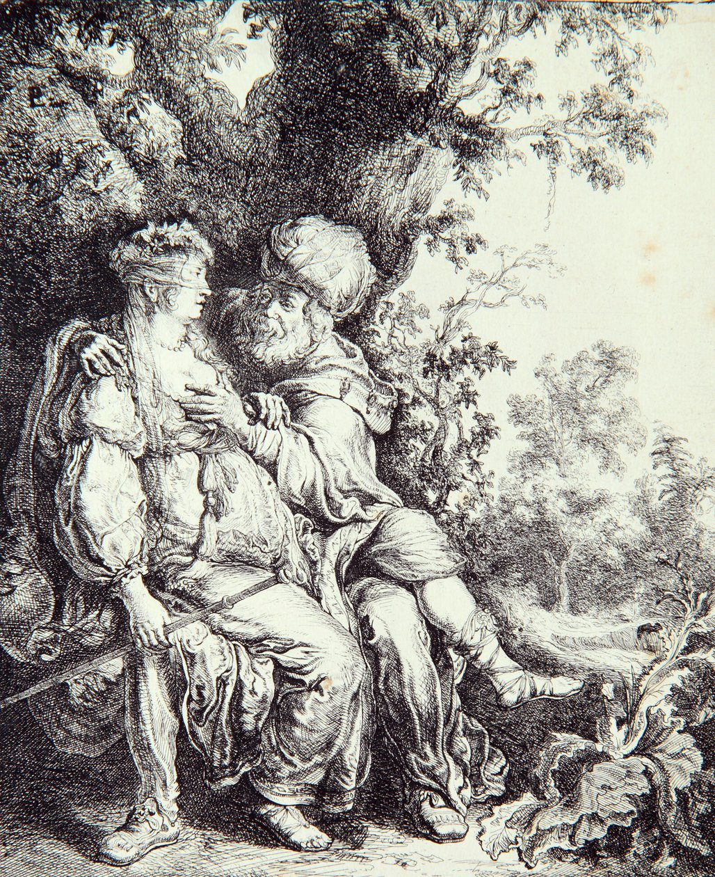 Juda en Tamar door Pieter Lastman