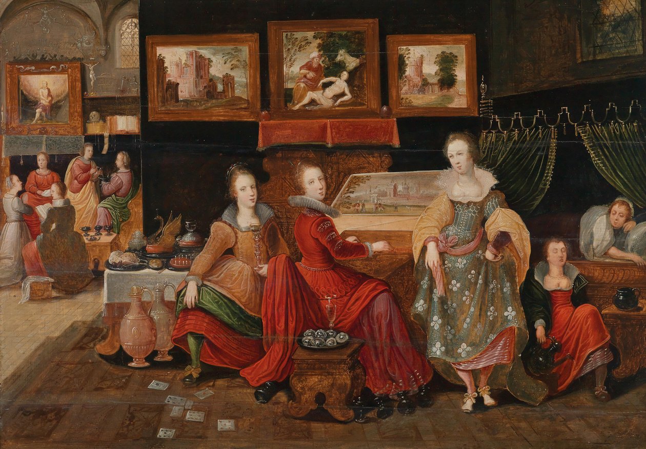 De gelijkenis van de wijze en dwaze maagden door Pieter Lisaert IV.