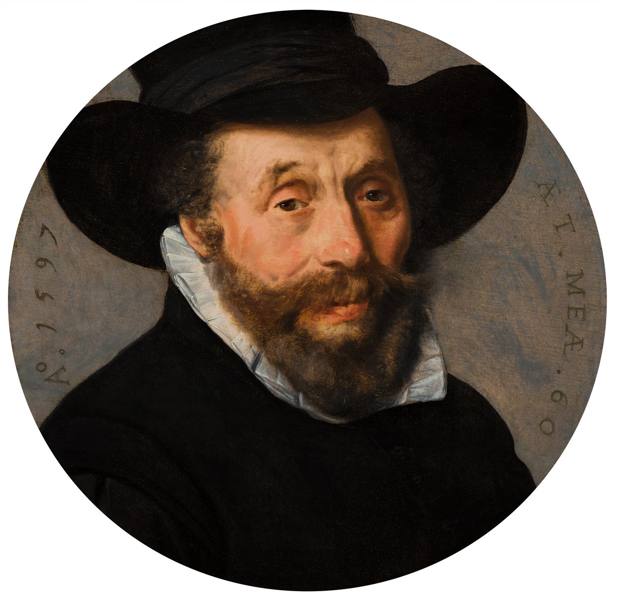 Portret van een man door Pieter Pietersz the Elder