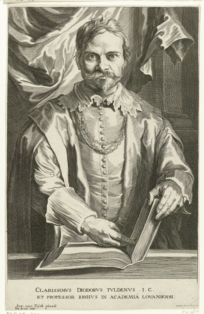 Portret van Tuldenus door Pieter de Jode