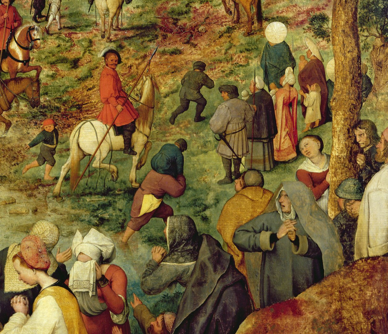 De kruisweg, 1564 (detail) door Pieter Bruegel the Elder