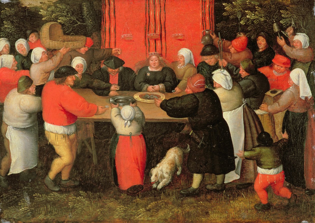 De presentatie van geschenken door Pieter Brueghel the Younger